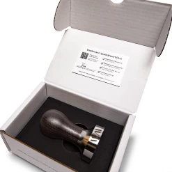 Wiedemann Blackened Oak Precision 58.5mm Tamper -Coffee Gear Shop WMPT585MMBO 4256