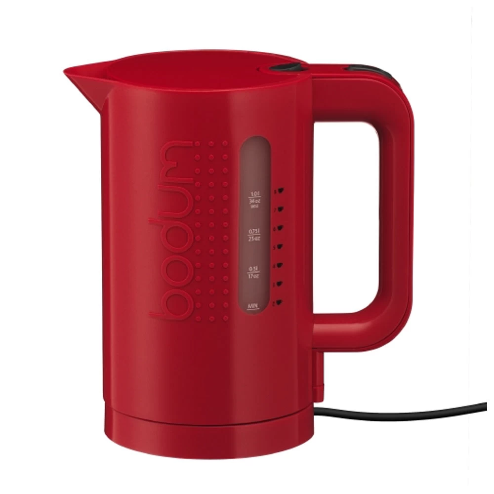 Bodum Bistro 34oz Electric Water Kettle In Red 1 Bodum Bistro 34oz Electric Water Kettle In Red